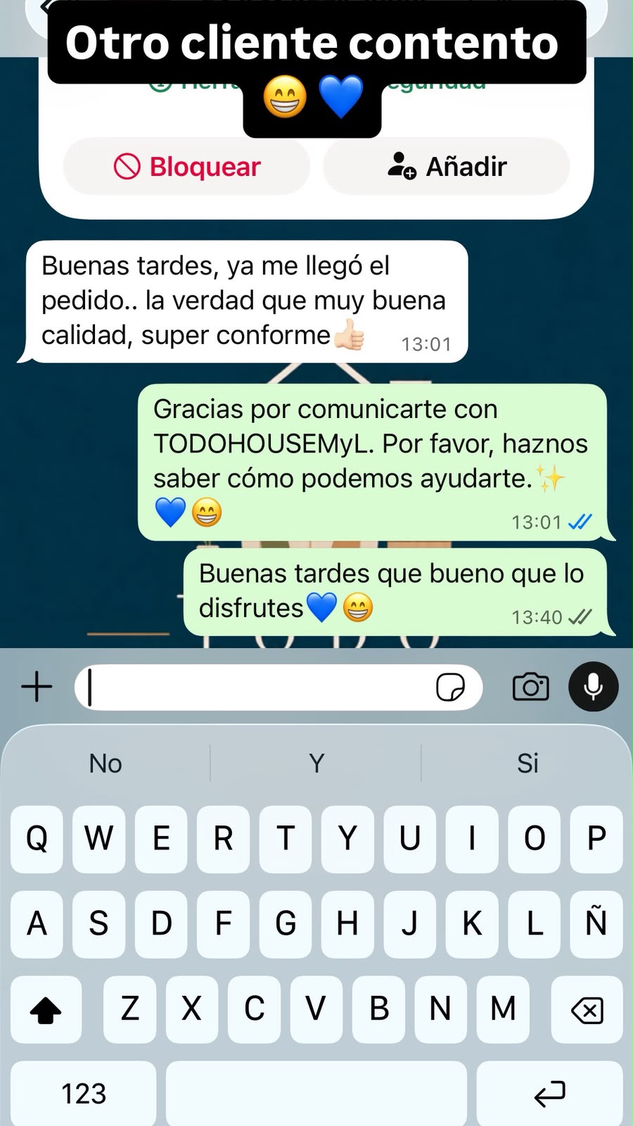 Experiencia real de cliente Todo House MyL